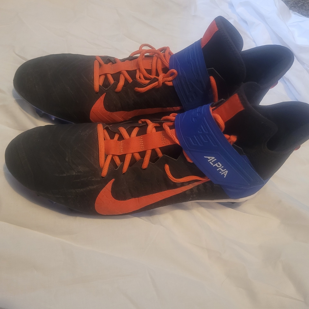 Nike Alpha Football Cleats - Black and Orange